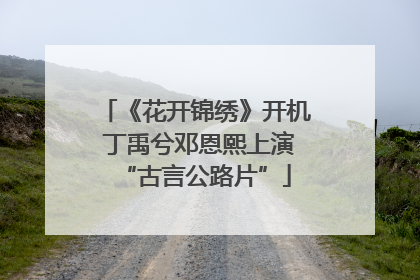 《花开锦绣》开机 丁禹兮邓恩熙上演“古言公路片”