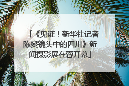 《见证！新华社记者陈燮镜头中的四川》新闻摄影展在蓉开幕