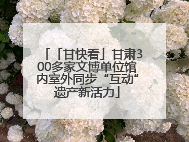 「甘快看」甘肃300多家文博单位馆内室外同步“互动”遗产新活力