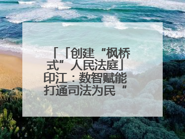 「创建“枫桥式”人民法庭」印江：数智赋能打通司法为民“最后一公里”