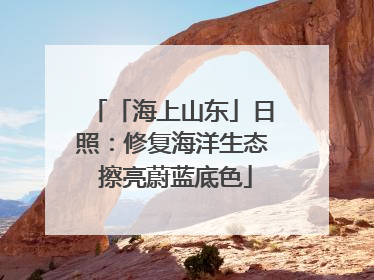 「海上山东」日照：修复海洋生态 擦亮蔚蓝底色