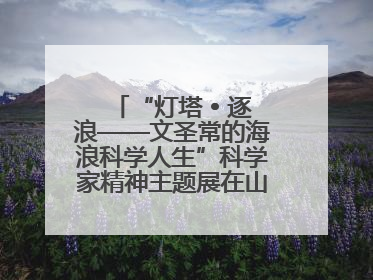 “灯塔 • 逐浪——文圣常的海浪科学人生”科学家精神主题展在山东省科技馆启幕