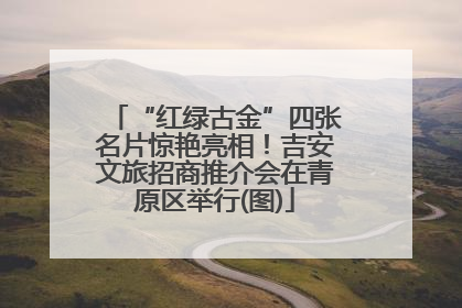 “红绿古金”四张名片惊艳亮相！吉安文旅招商推介会在青原区举行(图)