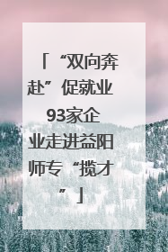 “双向奔赴”促就业 93家企业走进益阳师专“揽才”