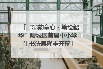 “墨韵童心・笔绘韶华”陵城区首届中小学生书法展隆重开幕