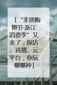 “非遗购物节·浙江消费季”又来了，探店、直播、云平台，你玩哪哪种