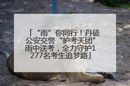 “雨”你同行！丹徒公安交警“护考天团”雨中送考，全力守护1277名考生追梦路
