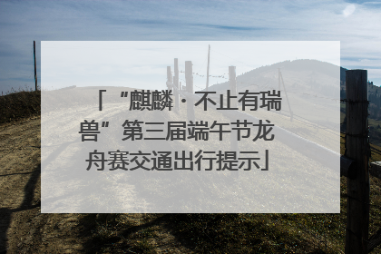 “麒麟・不止有瑞兽”第三届端午节龙舟赛交通出行提示