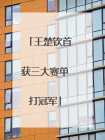 王楚钦首获三大赛单打冠军