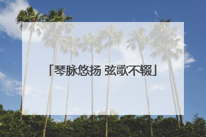 琴脉悠扬 弦歌不辍