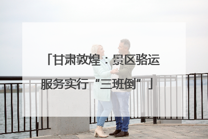 甘肃敦煌：景区骆运服务实行“三班倒”