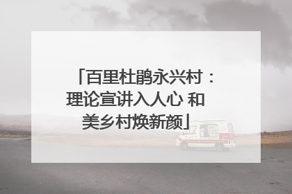 百里杜鹃永兴村：理论宣讲入人心 和美乡村焕新颜