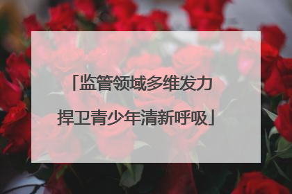 监管领域多维发力 捍卫青少年清新呼吸
