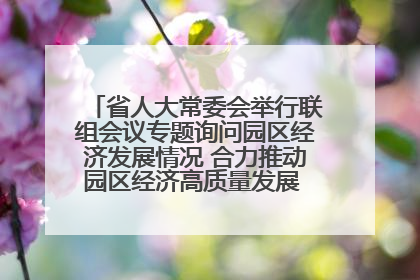 省人大常委会举行联组会议专题询问园区经济发展情况 合力推动园区经济高质量发展 王宁主持会议并讲话 王予波带队到会应询