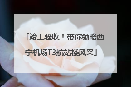竣工验收！带你领略西宁机场T3航站楼风采