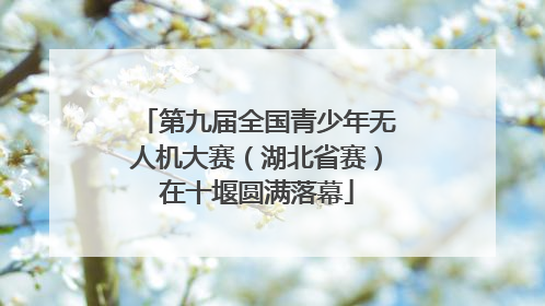 第九届全国青少年无人机大赛（湖北省赛）在十堰圆满落幕