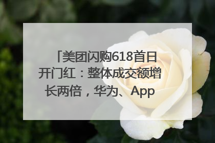 美团闪购618首日开门红：整体成交额增长两倍，华为、Apple、沃尔玛等近800个品牌翻倍增长