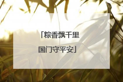 粽香飘千里 国门守平安