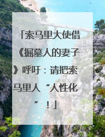 索马里大使借《掘墓人的妻子》呼吁：请把索马里人“人性化”！