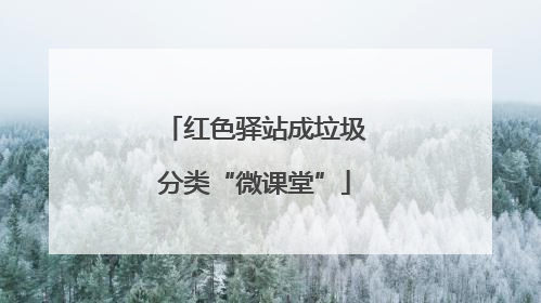 红色驿站成垃圾分类“微课堂”