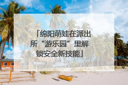 绵阳萌娃在派出所“游乐园”里解锁安全新技能