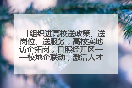 组织进高校送政策、送岗位、送服务，高校实地访企拓岗，日照经开区——校地企联动，激活人才发展“引擎”
