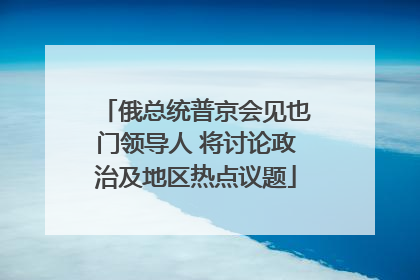俄总统普京会见也门领导人 将讨论政治及地区热点议题