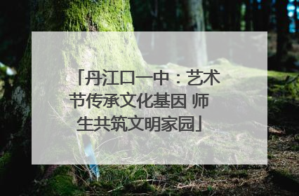 丹江口一中：艺术节传承文化基因 师生共筑文明家园