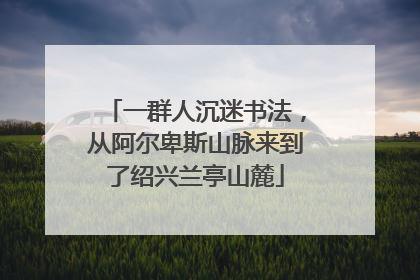 一群人沉迷书法，从阿尔卑斯山脉来到了绍兴兰亭山麓