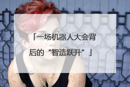 一场机器人大会背后的“智造跃升”