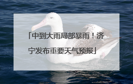 中到大雨局部暴雨！济宁发布重要天气预报