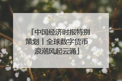 中国经济时报特别策划丨全球数字货币浪潮风起云涌