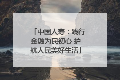 中国人寿：践行金融为民初心 护航人民美好生活