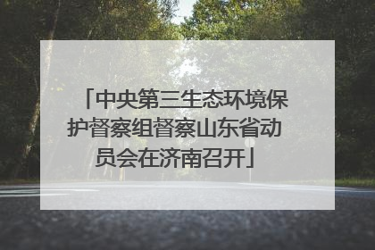 中央第三生态环境保护督察组督察山东省动员会在济南召开