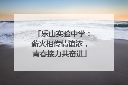 乐山实验中学：薪火相传情谊浓，青春接力共奋进