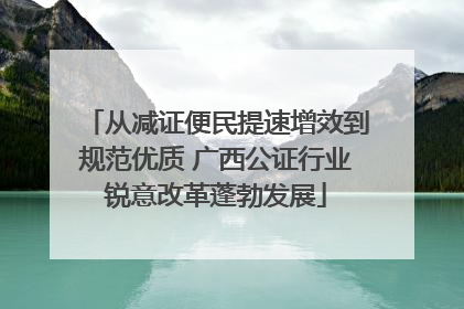 从减证便民提速增效到规范优质 广西公证行业锐意改革蓬勃发展