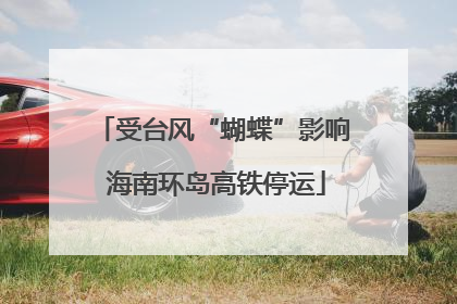 受台风“蝴蝶”影响 海南环岛高铁停运