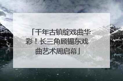 千年古镇绽戏曲华彩！长三角顾锡东戏曲艺术周启幕