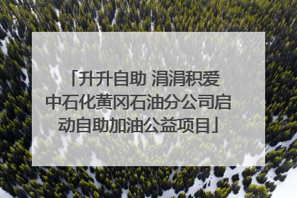 升升自助 涓涓积爱 中石化黄冈石油分公司启动自助加油公益项目