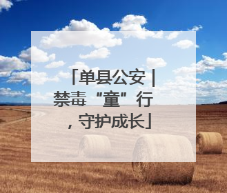 单县公安｜禁毒“童”行，守护成长