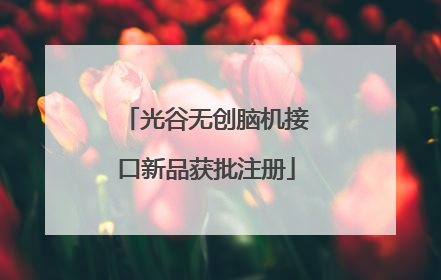 光谷无创脑机接口新品获批注册
