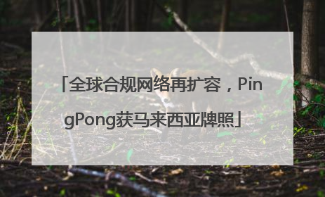 全球合规网络再扩容，PingPong获马来西亚牌照