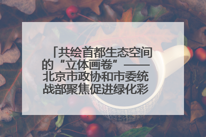 共绘首都生态空间的“立体画卷”——北京市政协和市委统战部聚焦促进绿化彩化美化生态空间建设联合协商议政