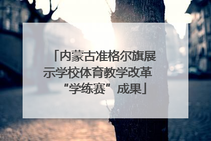 内蒙古准格尔旗展示学校体育教学改革“学练赛”成果
