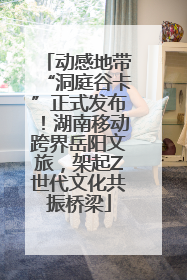 动感地带“洞庭谷卡”正式发布！湖南移动跨界岳阳文旅，架起Z世代文化共振桥梁