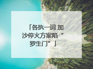 各执一词 加沙停火方案陷“罗生门”