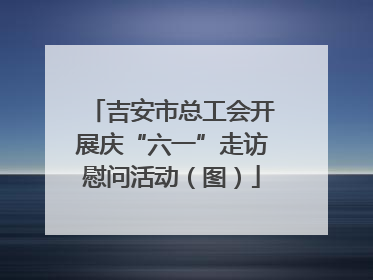 吉安市总工会开展庆“六一”走访慰问活动（图）