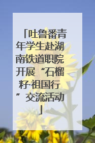 吐鲁番青年学生赴湖南铁道职院开展“石榴籽·祖国行”交流活动