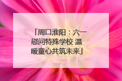 周口淮阳：六一慰问特殊学校 温暖童心共筑未来