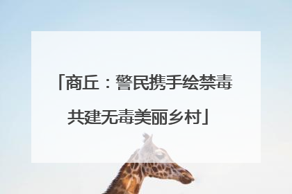 商丘：警民携手绘禁毒 共建无毒美丽乡村
